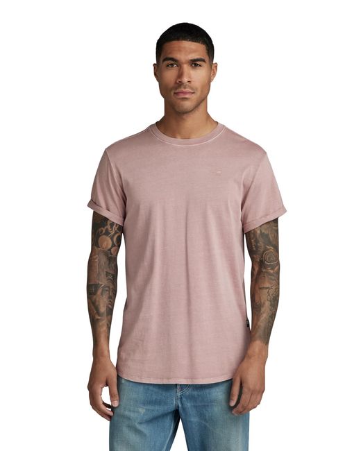 G-Star RAW Purple Overdyed Lash T-shirt T-shirts for men