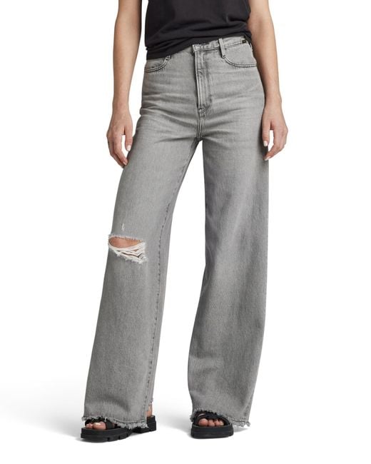 G-Star RAW Deck 2.0 High Loose Wmn Jeans Voor in het Gray