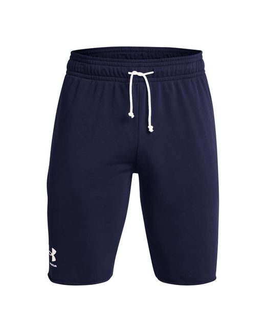 Under Armour Blue Rival Terry Shorts, for men