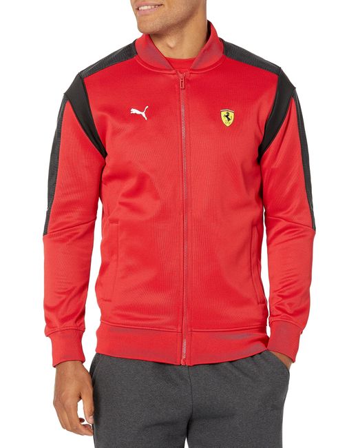 PUMA Scuderia Ferrari Race Mt7 Track Jacket in Red for Men | Lyst