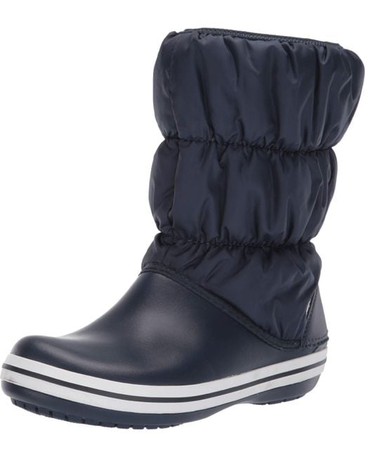 Winter Puff Boots, Botas de Nieve para Mujer CROCSTM de color Blue