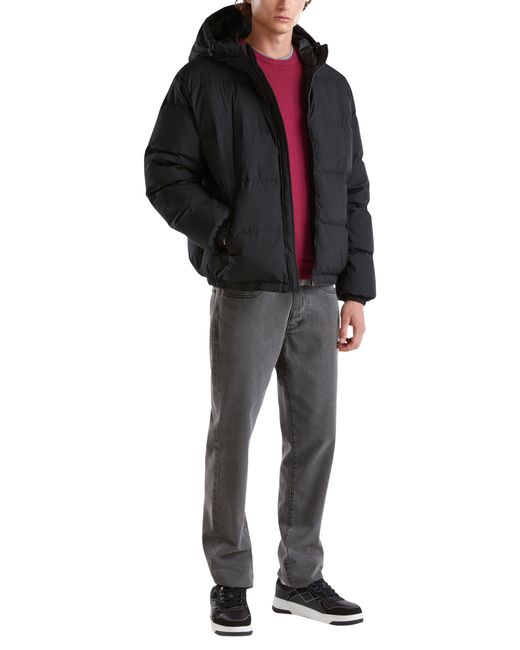 Benetton Jacke 2jf8un05e Kurze Daunenjacke in Black für Herren