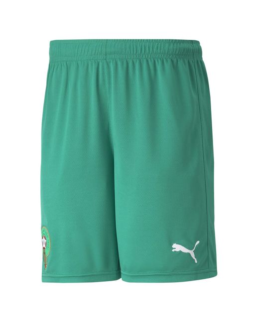 PUMA Morocco Home Replica Football Shorts Pepper Green- White Xxl for men