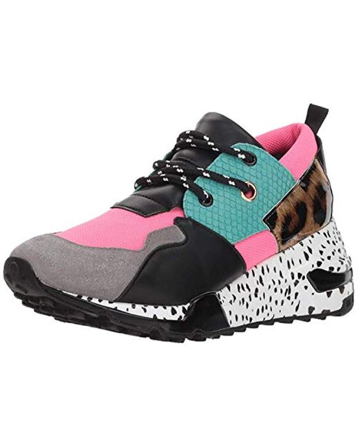 Steve Madden Black Cliff Bright Multi Athletic 5.5 Us