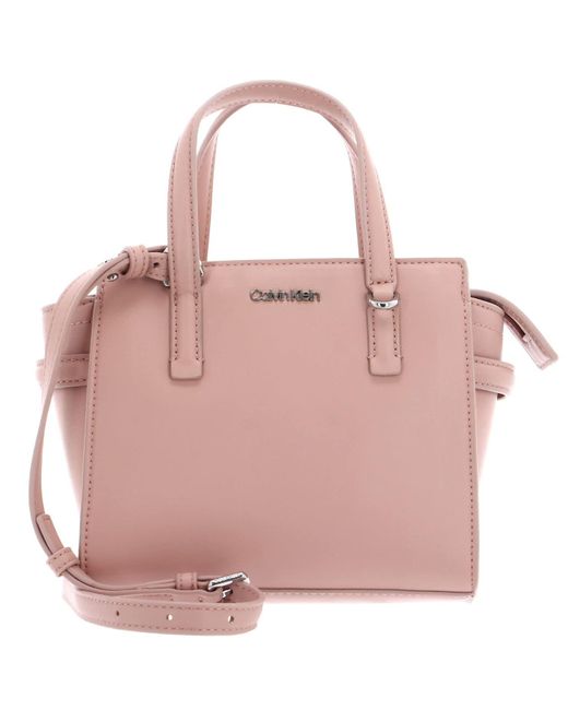 Calvin Klein Pink Ck Must Mini Tote Crossovers