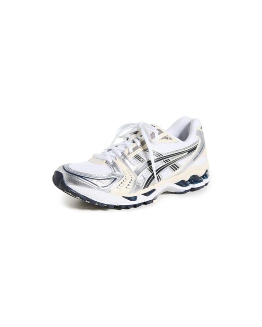 Asics White Gel-Kayano 14 Sneakers