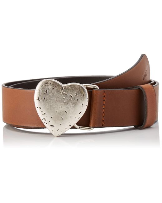 Levi's Heart Plaque Belt in Brown | Lyst UK