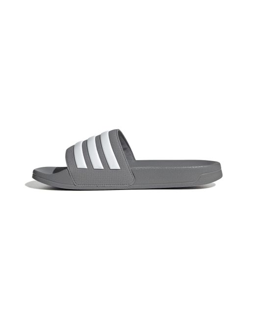 Adidas Gray Adilette Shower Slides