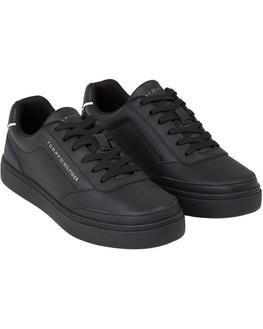 Tommy Hilfiger Th Elevated Classic Sneaker Cupsole Voor in het Black