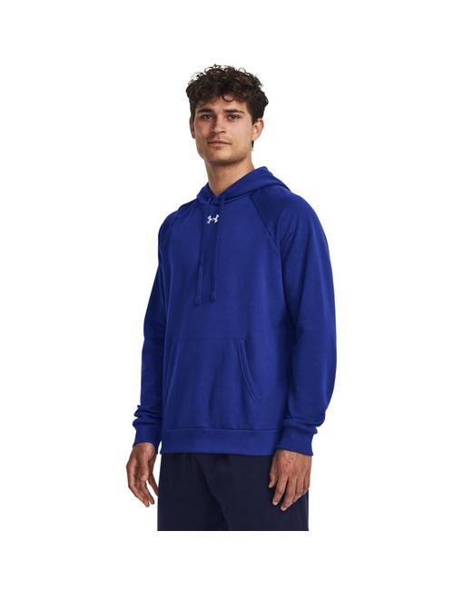 Under Armour Blue Rival Fitted Oth Hoodie for men