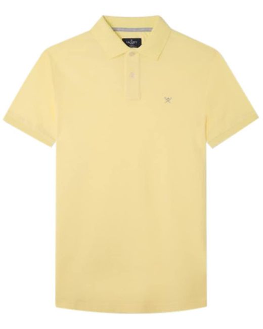 Hackett Yellow Slim Fit Logo Polo Shirt for men