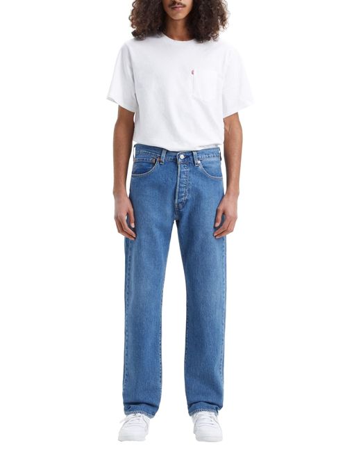 Levi's 501® Original Fit Jeans ,medium Indigo Worn In,38w / 30l in het Blue voor heren