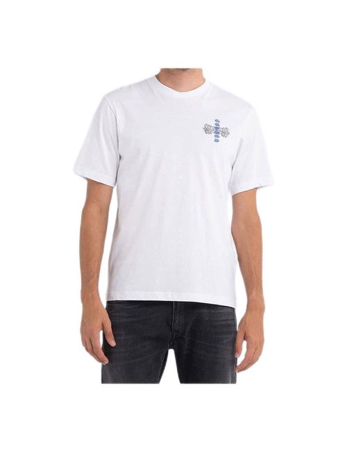 Replay M6339 T-Shirt in White für Herren