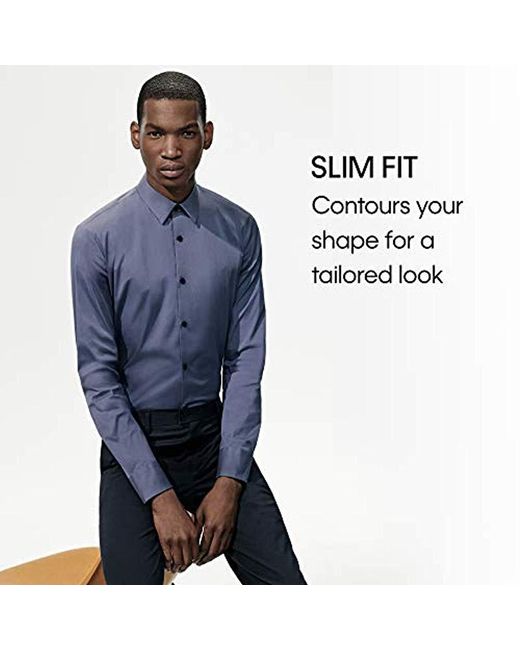 Calvin Klein Button Down Shirt in Blue for Men | Lyst UK