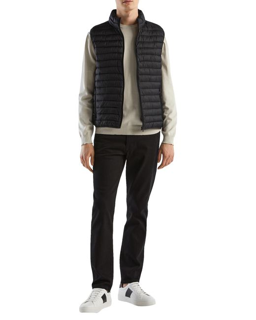Benetton 2ba2uj005 Weste Jacke in Black für Herren