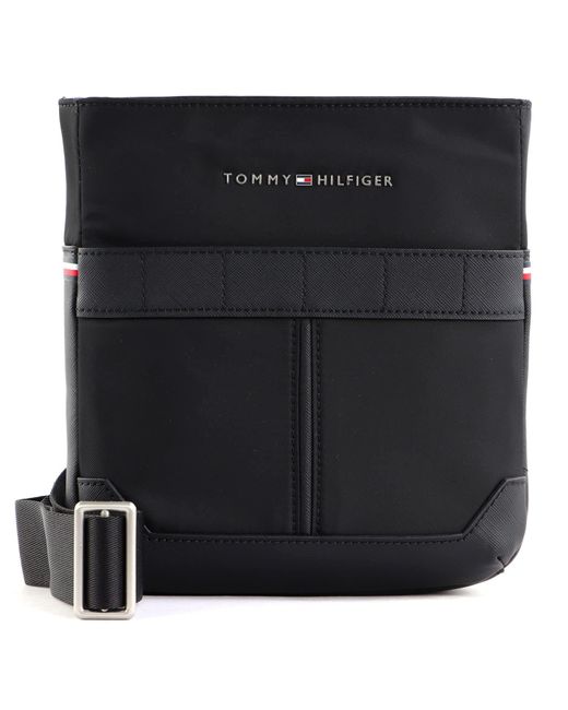 Tommy Hilfiger Black Th Elevated Nylon Mini Crossover Shoulder Bag Small for men