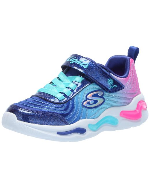Skechers Kind Golvende Beams Sneaker in het Blue