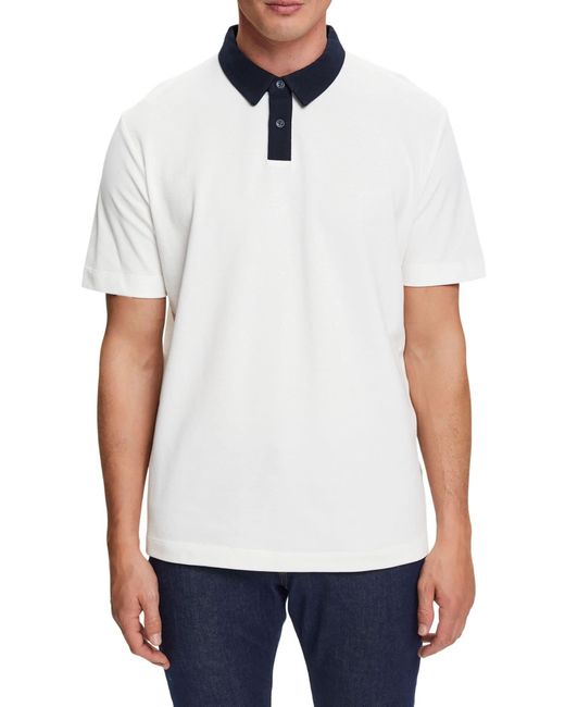 Esprit Collection 023eo2k303 Poloshirt in het White voor heren