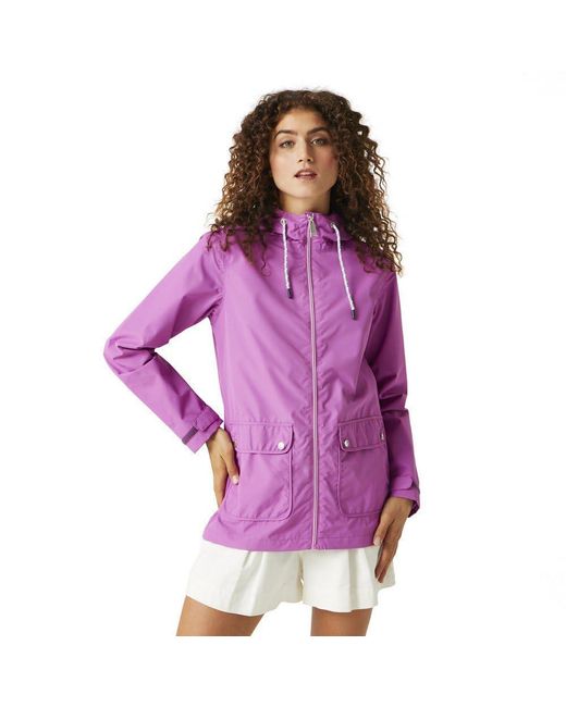 Regatta Purple S Bayletta Full Zip Hooded Rain Coat