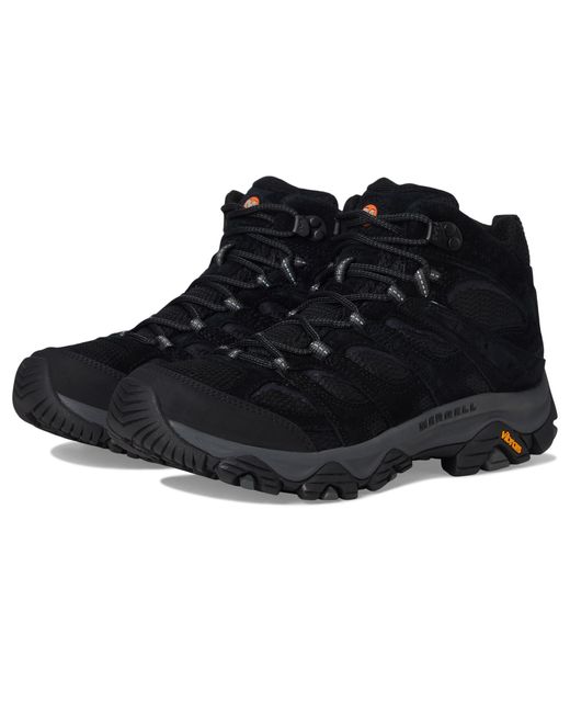 Merrell Black Moab 3 Mid ( Night) Shoes for men