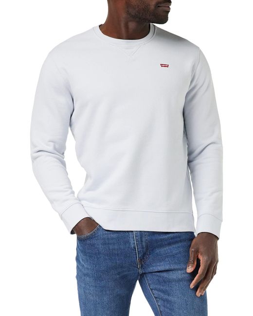 Levi's Sweatshirt mit Rundhalsausschnitt in White für Herren