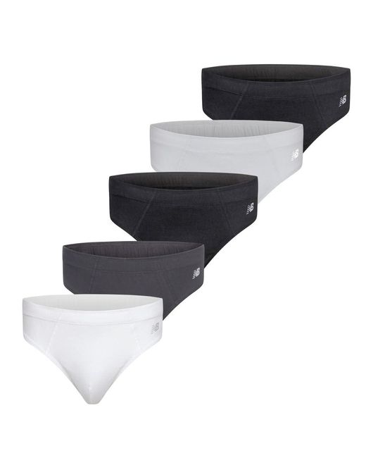 New Balance Gray Ultra Comfort Cotton Performance Briefs Underwear for men