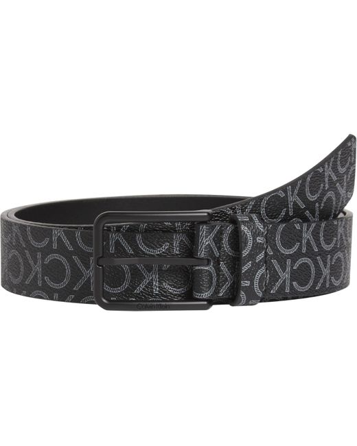Cintura Uomo con Motivo Logo di Calvin Klein in Black da Uomo