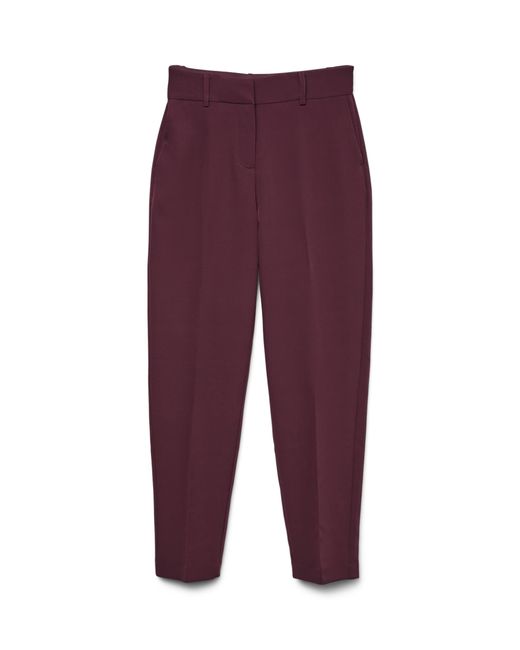Vero Moda Purple Vmgloria Mw Tapered Pant Noos