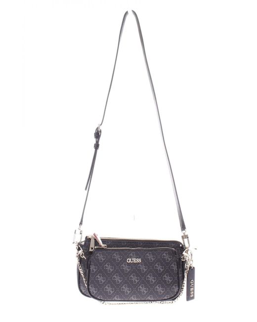 Guess Multicolor Schultertasche Arie Double Pouch Crossbody Coal
