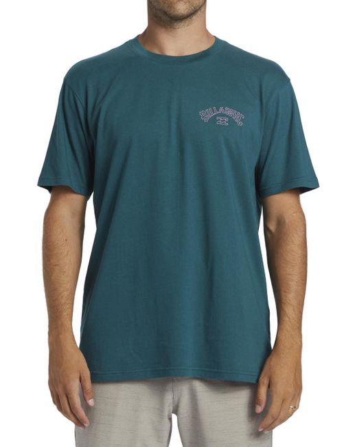 Arch Fill SS T-Shirt di Billabong in Blue da Uomo