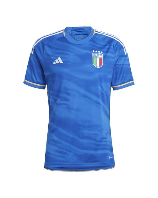 Adidas Blue Soccer Italy 2023 Home Jersey for men