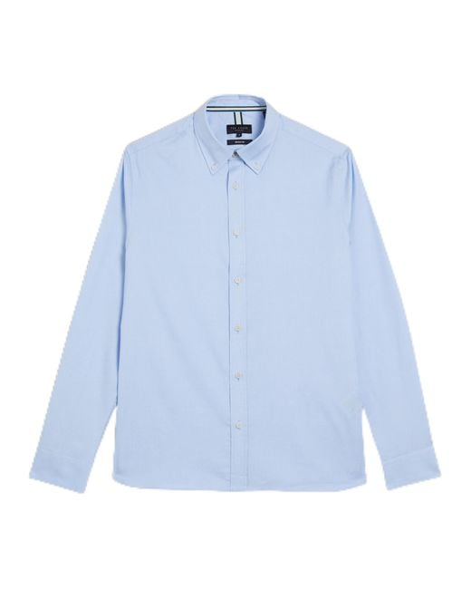 Ted Baker Blue S Allardo Ls Regular Premium Oxford Shirt for men