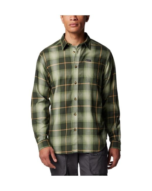 Columbia Vapor Ridge Iii Long Sleeve Shirt in Green for Men