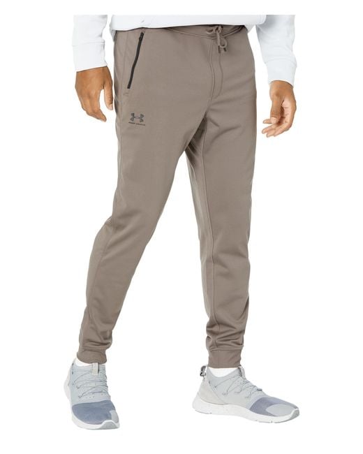 Under Armour Gray Sportstyle Tricot Joggers Pants, for men