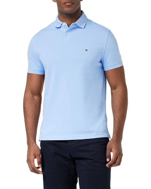 Tommy Hilfiger Blue 1985 Regular Polo Mw0mw17770 S/s Polos for men
