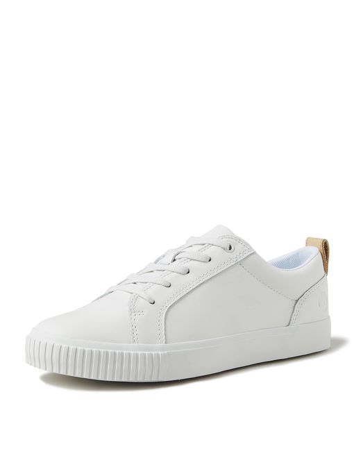 Timberland White Newport Bay Leather Oxford Slip-on Trainers