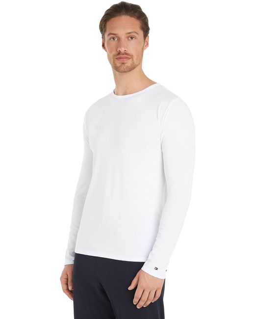 Tommy Hilfiger White Long-sleeve T-shirt Pack Of 3 for men