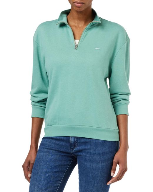 Levi's Green Everyday 1/4 Zip Pullover Sweatshirt