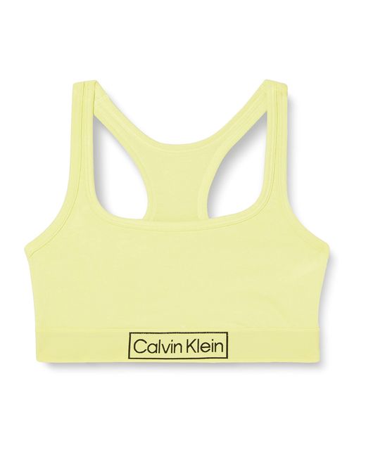 Calvin Klein Yellow Unlined Bralette Bralet