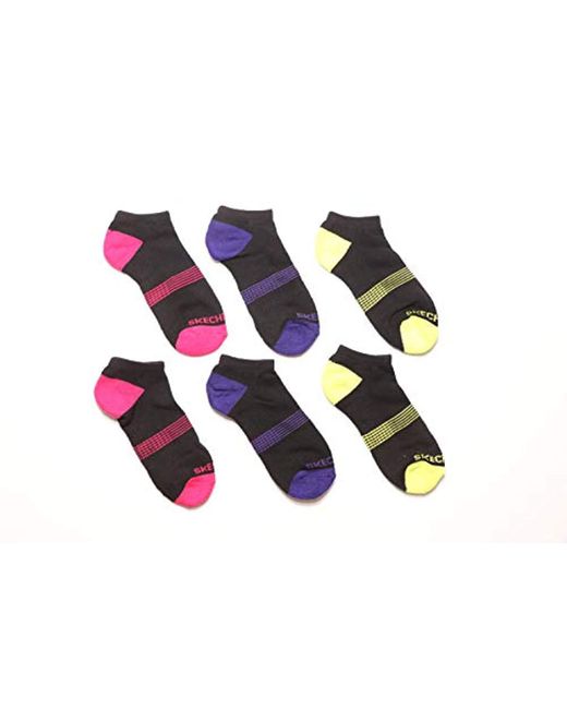 Skechers Ladies No Show Trainer Liner Socks 3 Pairs in Black | Lyst UK
