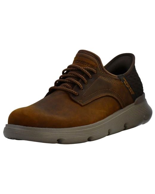 Skechers Slip-Ins Garza-Gervin Casual Slip-on Schuhe Mokassin in Brown für Herren