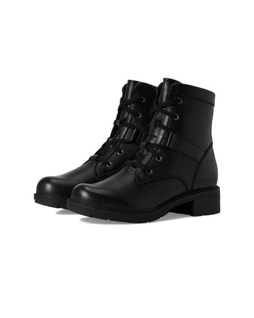 Clarks Black Hearth Parker Combat Boot