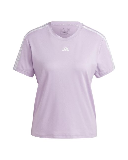 Adidas Purple Tr-es 3s T T-shirt