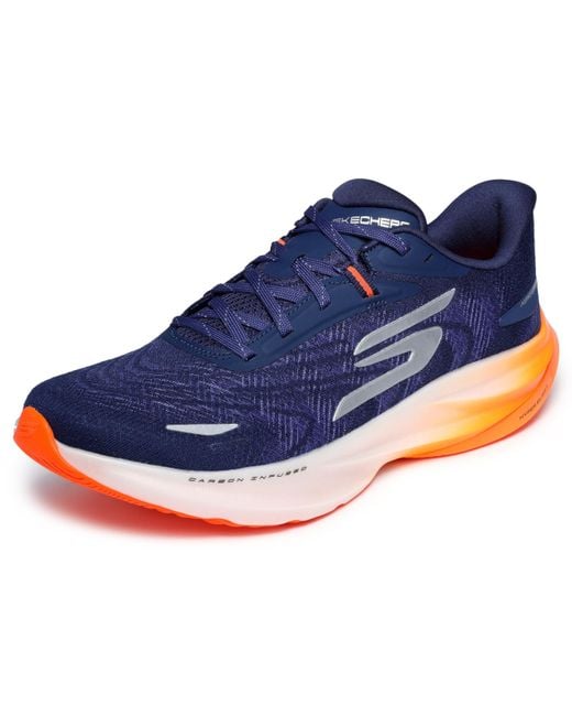 Skechers Blue Performance Go Run Ride 12 Textile Trainers for men