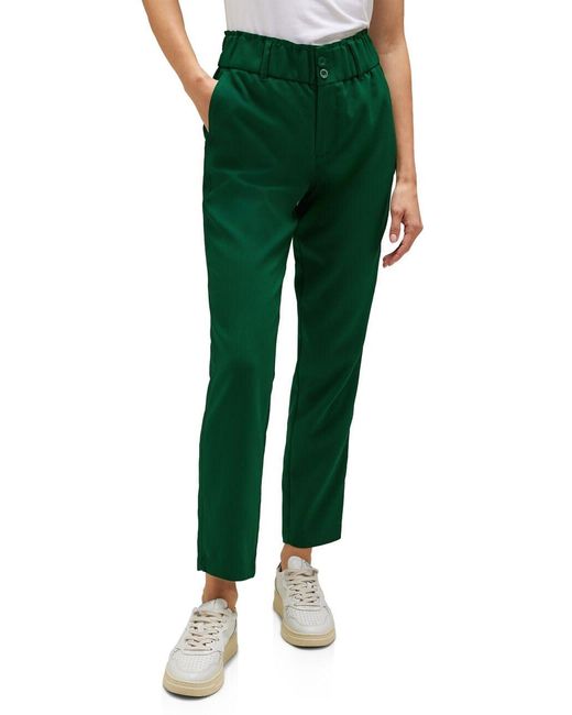 Street One Green Paperbag Loose Fit Hose