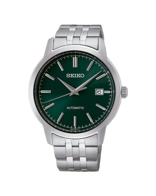 Orologio Analogico Automatico Uomo con Cinturino in Acciaio Inossidabile SRPH89K1 di Seiko in Green da Uomo
