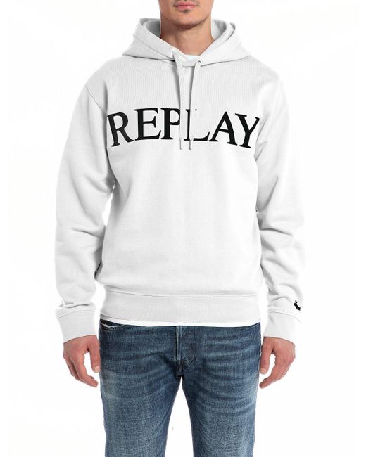 Replay Gray M6711 Hooded Sweatshirt