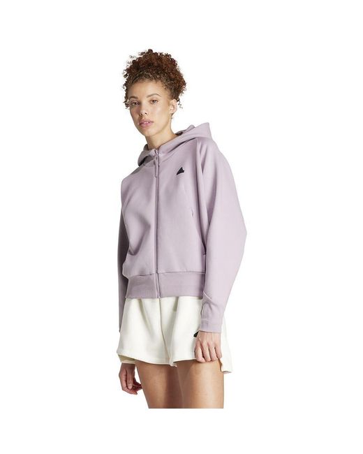 Adidas Z.n.e Full Zip Sweatshirt Xs in het Purple