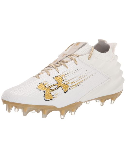 Under Armour Blur Smoke 2.0 Molded Cleat Football Shoe, in Metallic for