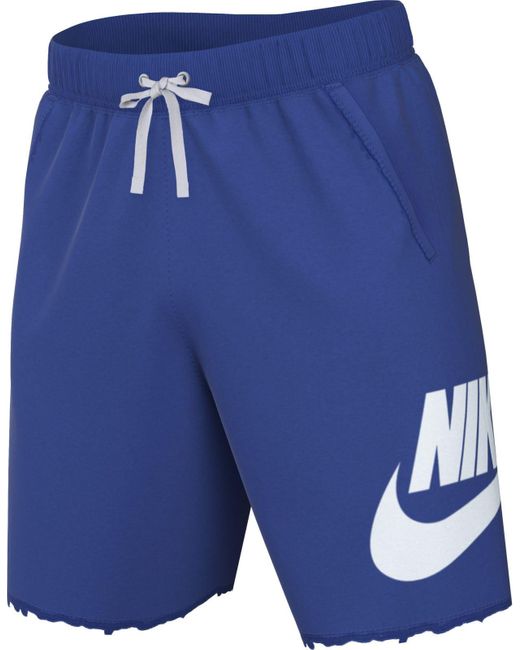 Nike Shorts Club Alumni Hbr Ft Short in het Blue voor heren